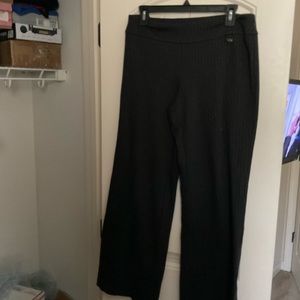 NY&C Sz 8 Black Striped Dress Pants.